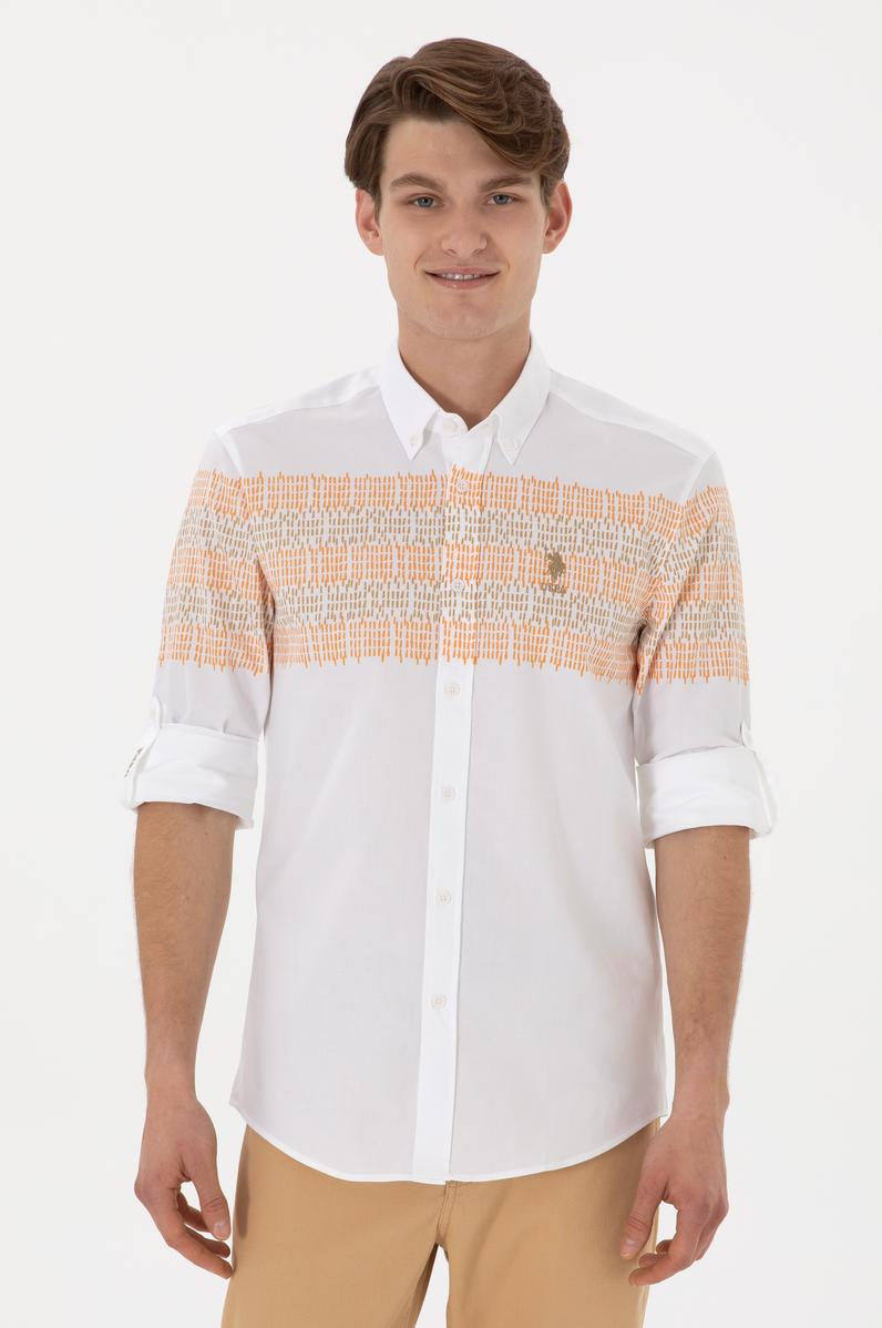 Erkek Camel Uzun Kollu Gömlek