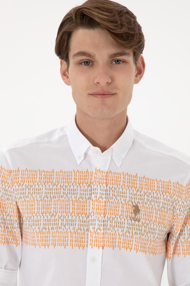 Erkek Camel Uzun Kollu Gömlek
