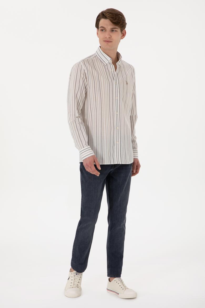 Erkek Vizon Uzun Kollu Gömlek - 50300160008