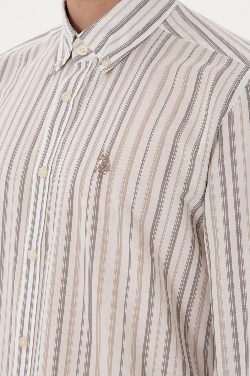 Erkek Vizon Uzun Kollu Gömlek