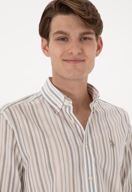 Erkek Vizon Uzun Kollu Gömlek - 50300160008