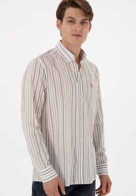 Erkek Vizon Uzun Kollu Gömlek - 50300160008