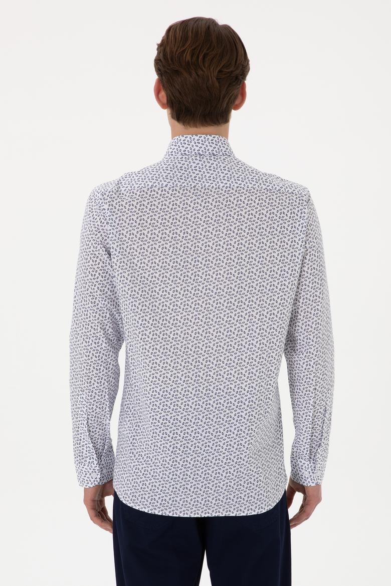 Erkek Lacivert Uzun Kollu Gömlek - 50300459013