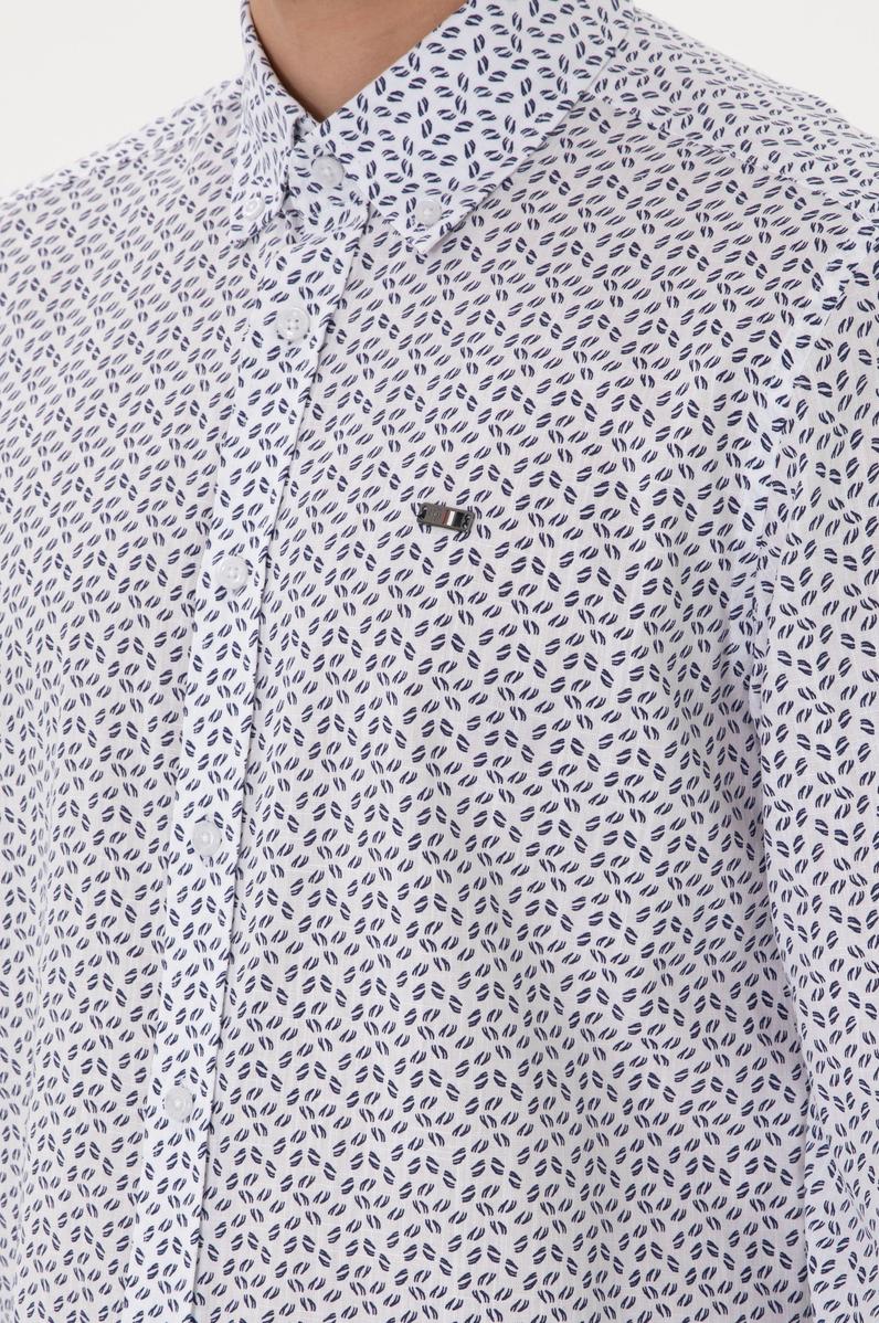 Erkek Lacivert Uzun Kollu Gömlek