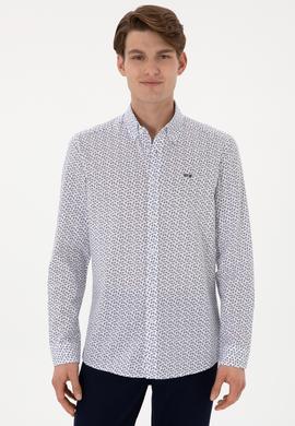 Erkek Lacivert Uzun Kollu Gömlek - 50300459013