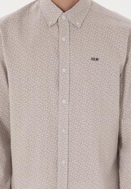 Erkek Taş Uzun Kollu Gömlek - 50300459024