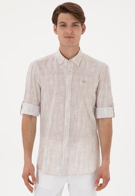 Erkek Taş Uzun Kollu Gömlek - 50300472008