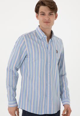 Erkek İndigo Uzun Kollu Gömlek - 50299980007