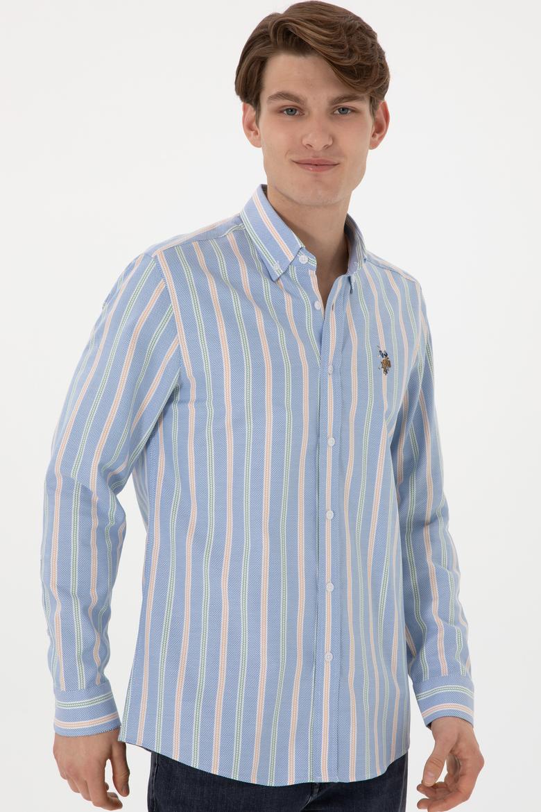 Erkek İndigo Uzun Kollu Gömlek - 50299980007