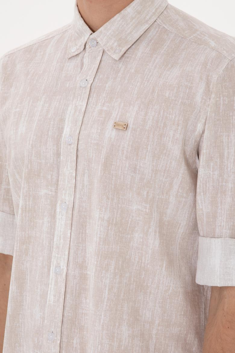 Erkek Taş Uzun Kollu Gömlek - 50300472008