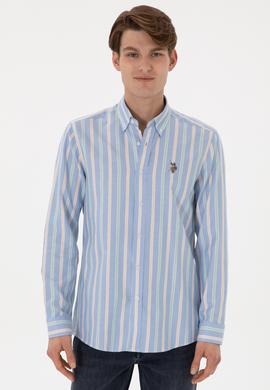 Erkek İndigo Uzun Kollu Gömlek - 50299980007