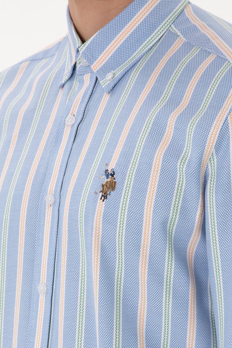 Erkek İndigo Uzun Kollu Gömlek - 50299980007