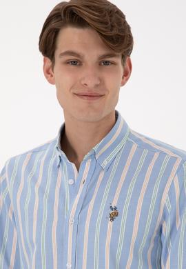 Erkek İndigo Uzun Kollu Gömlek - 50299980007