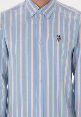 Erkek İndigo Uzun Kollu Gömlek - 50299980007