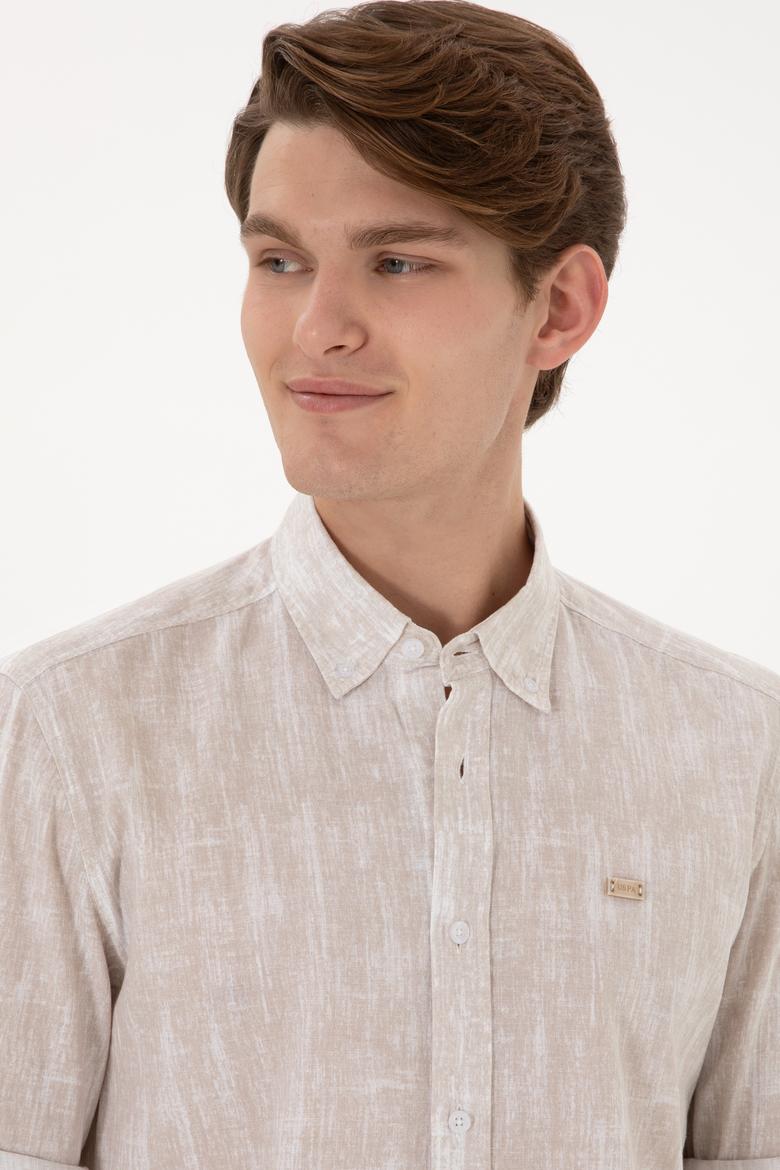 Erkek Taş Uzun Kollu Gömlek - 50300472008