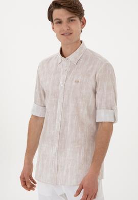 Erkek Taş Uzun Kollu Gömlek - 50300472008