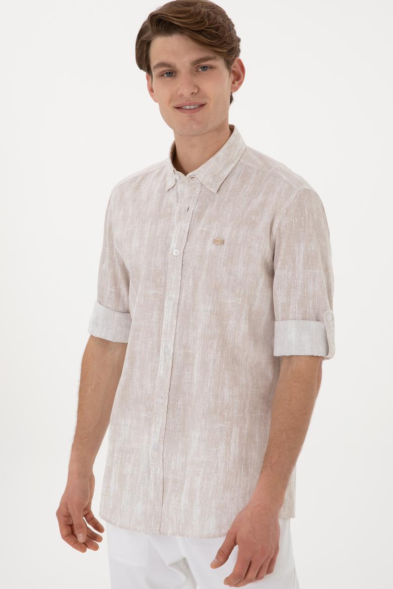 Erkek Taş Uzun Kollu Gömlek - 50300472008