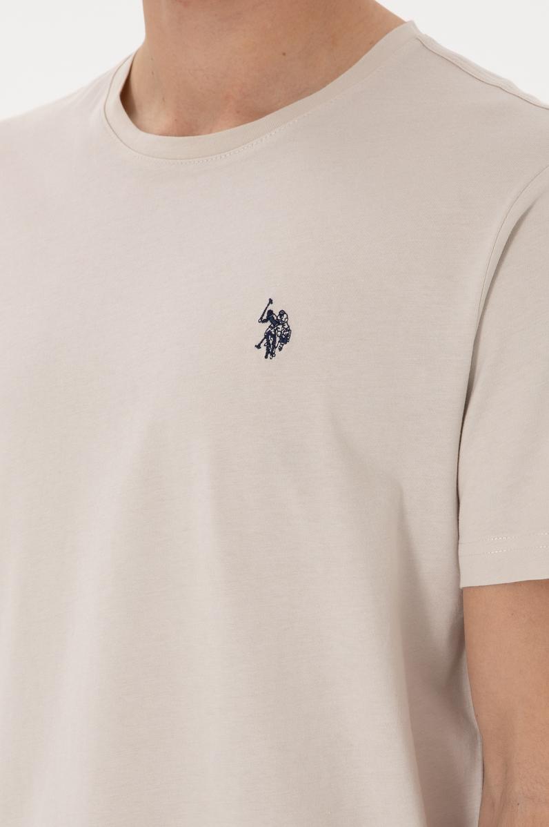 Erkek Regular Fit Bisiklet Yaka Taş Basic Tişört