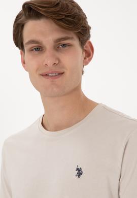 Erkek Regular Fit Bisiklet Yaka Taş Basic Tişört - 50298035081