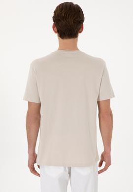 Erkek Regular Fit Bisiklet Yaka Taş Basic Tişört - 50298035081