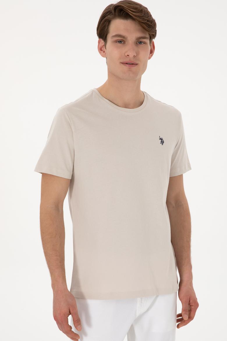 Erkek Regular Fit Bisiklet Yaka Taş Basic Tişört - 50298035081