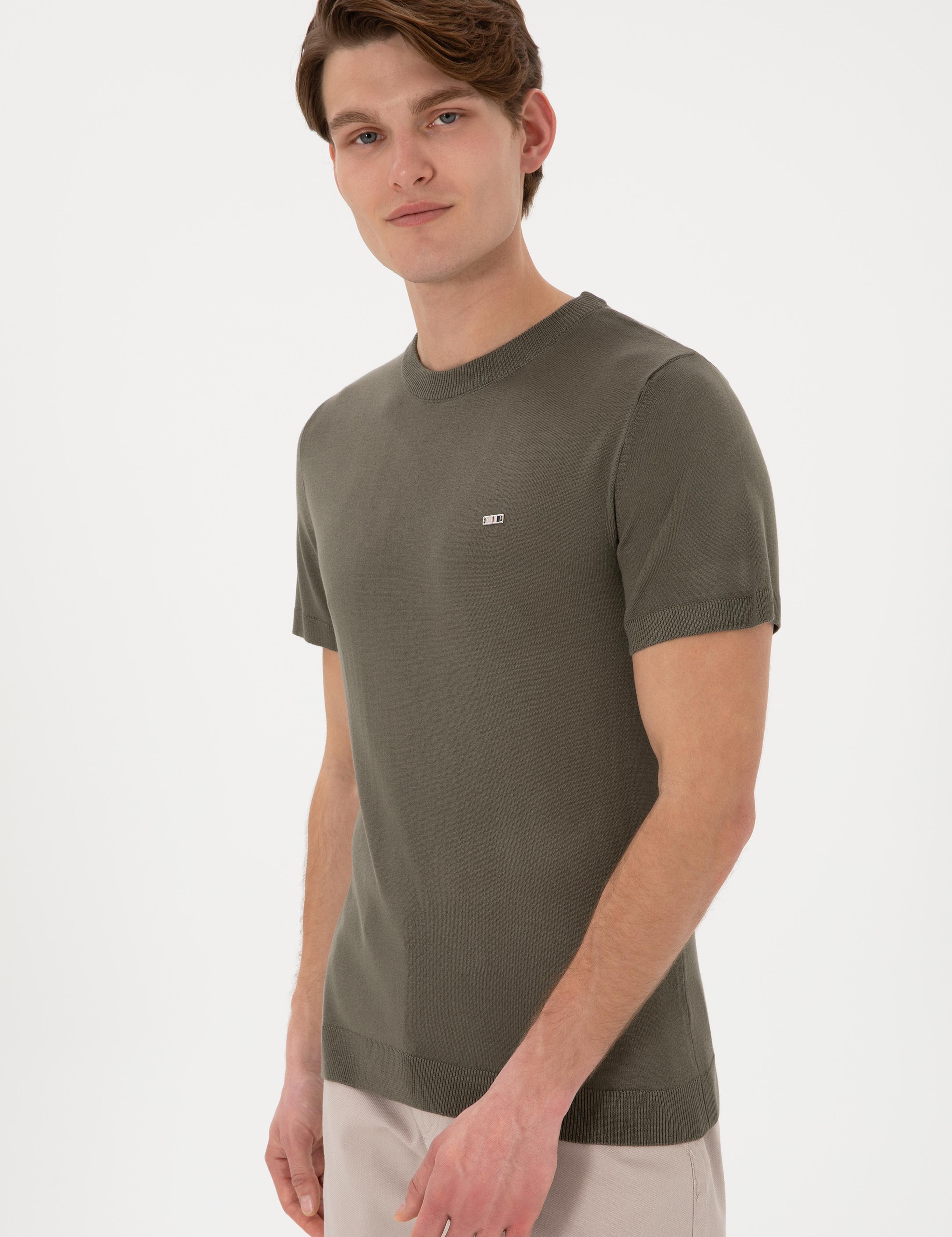 تی شرت یقه گرد  اندامی یقه گرد مردانه یو اس پولو | U.S. Polo Assn. - تصویر 3