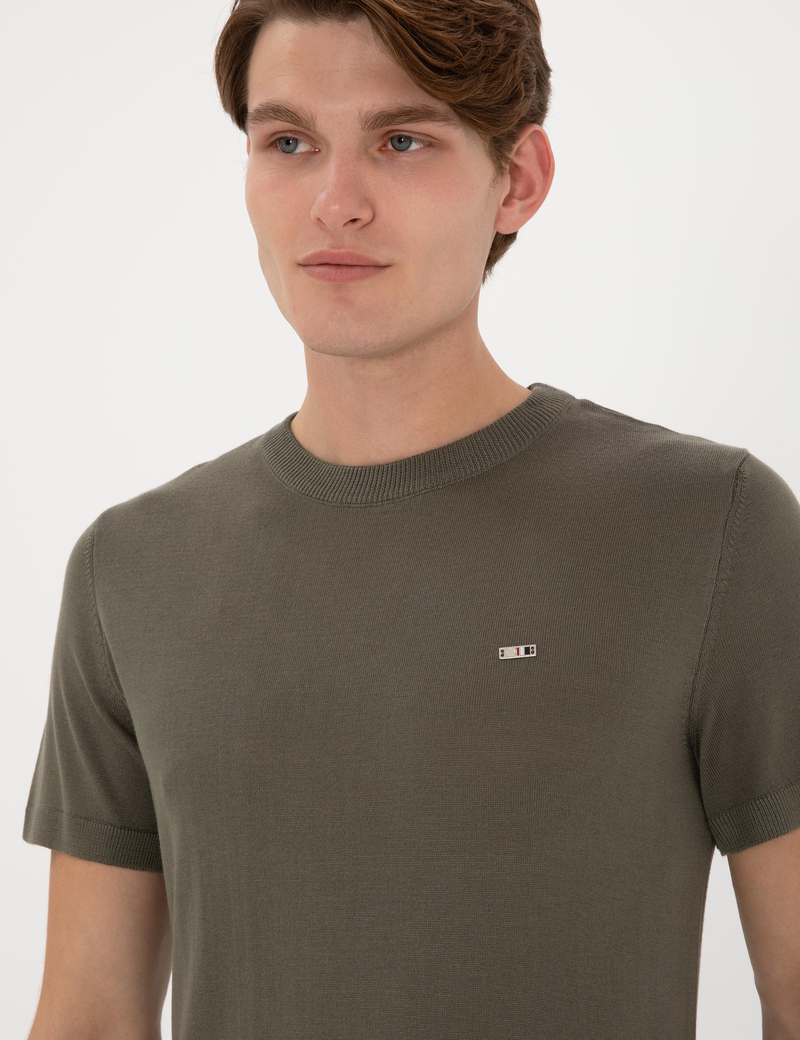 تی شرت یقه گرد  اندامی یقه گرد مردانه یو اس پولو | U.S. Polo Assn. - تصویر 2