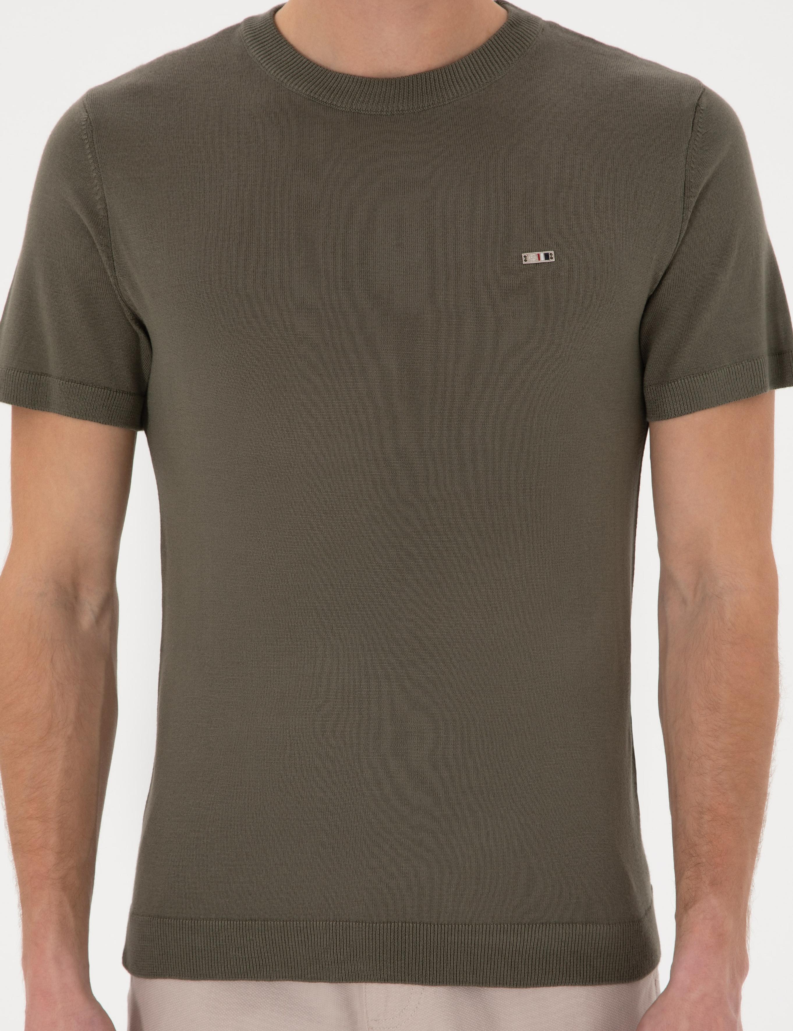 تی شرت یقه گرد  اندامی یقه گرد مردانه یو اس پولو | U.S. Polo Assn. - تصویر 6