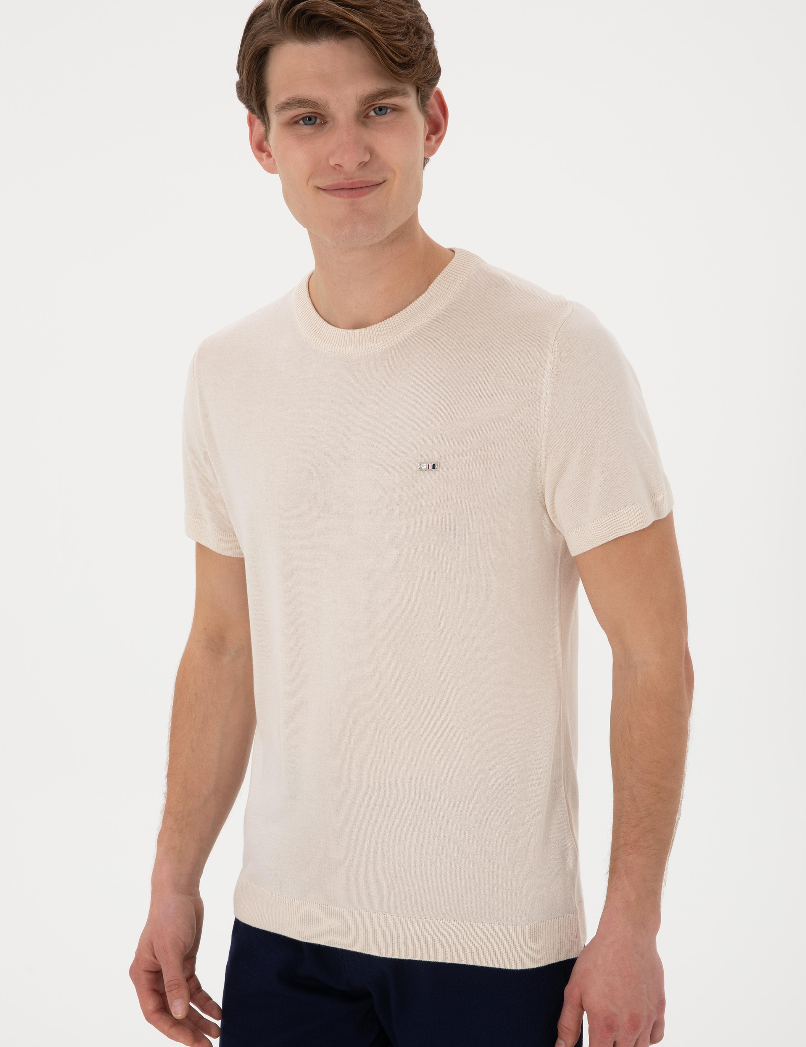 تی شرت یقه گرد اندامی یقه گرد مردانه یو اس پولو | U.S. Polo Assn. - تصویر 3