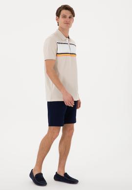 Erkek Regular Fit Polo Yaka Taş Tişört - 50306858006