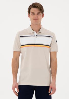 Erkek Regular Fit Polo Yaka Taş Tişört - 50306858006