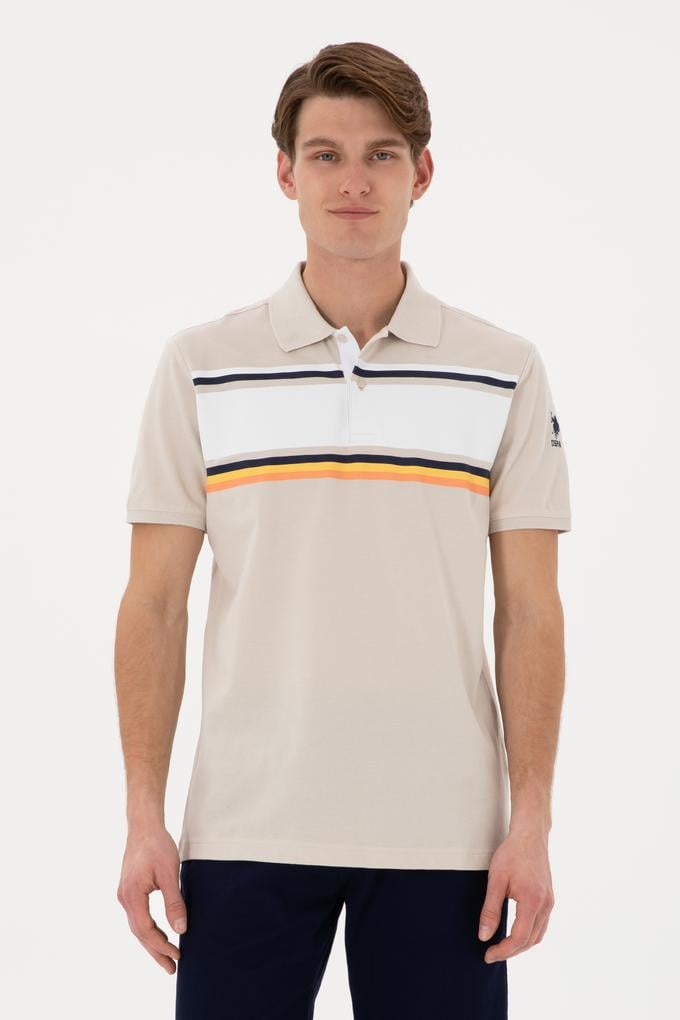 Erkek Regular Fit Polo Yaka Taş Tişört