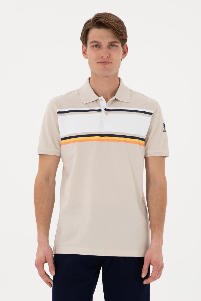 Erkek Regular Fit Polo Yaka Taş Tişört