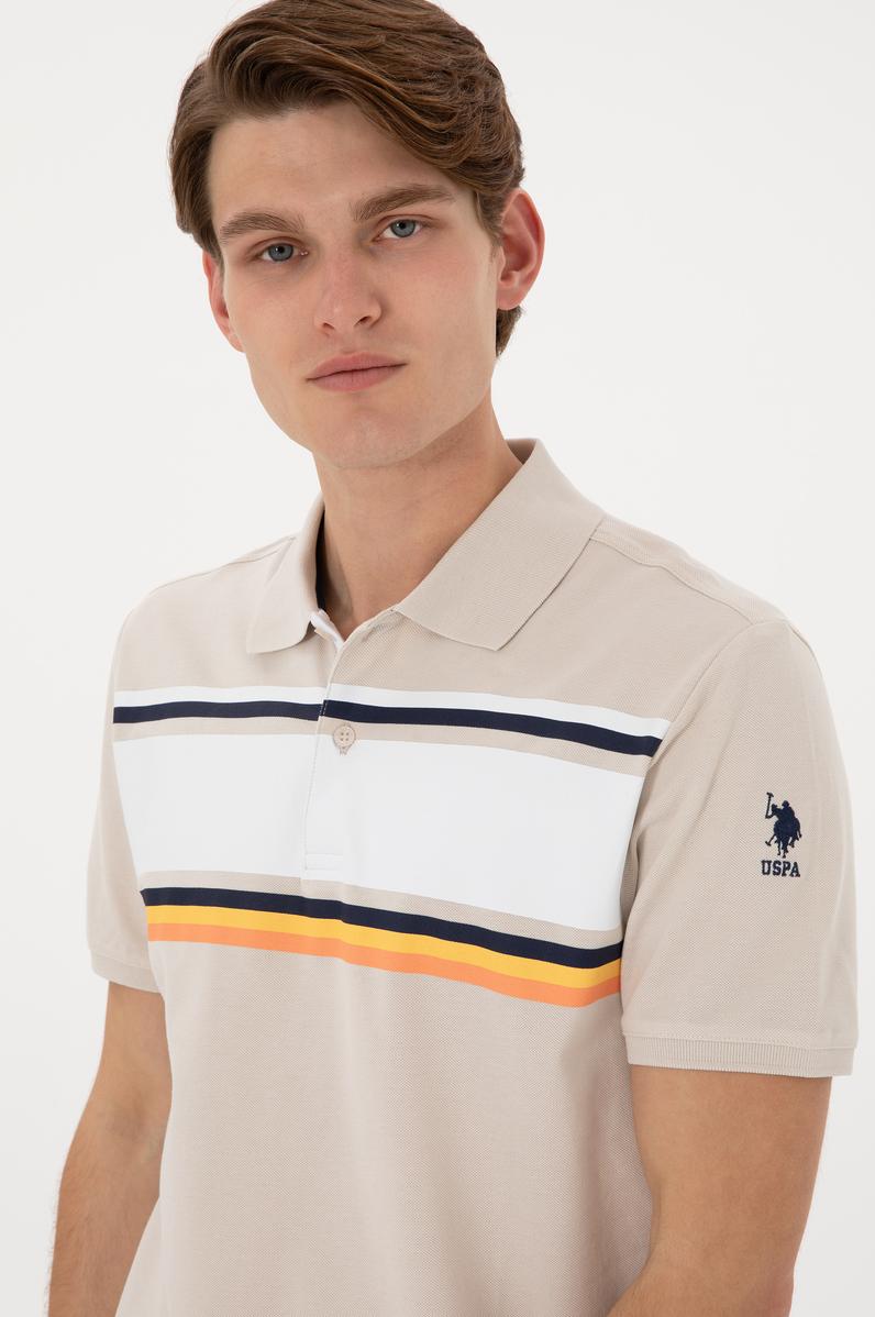 Erkek Regular Fit Polo Yaka Taş Tişört