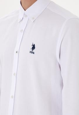 Erkek Beyaz Uzun Kollu Basic Gömlek - 50297997046