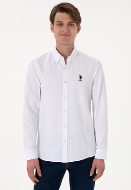 Erkek Beyaz Uzun Kollu Basic Gömlek - 50297997046