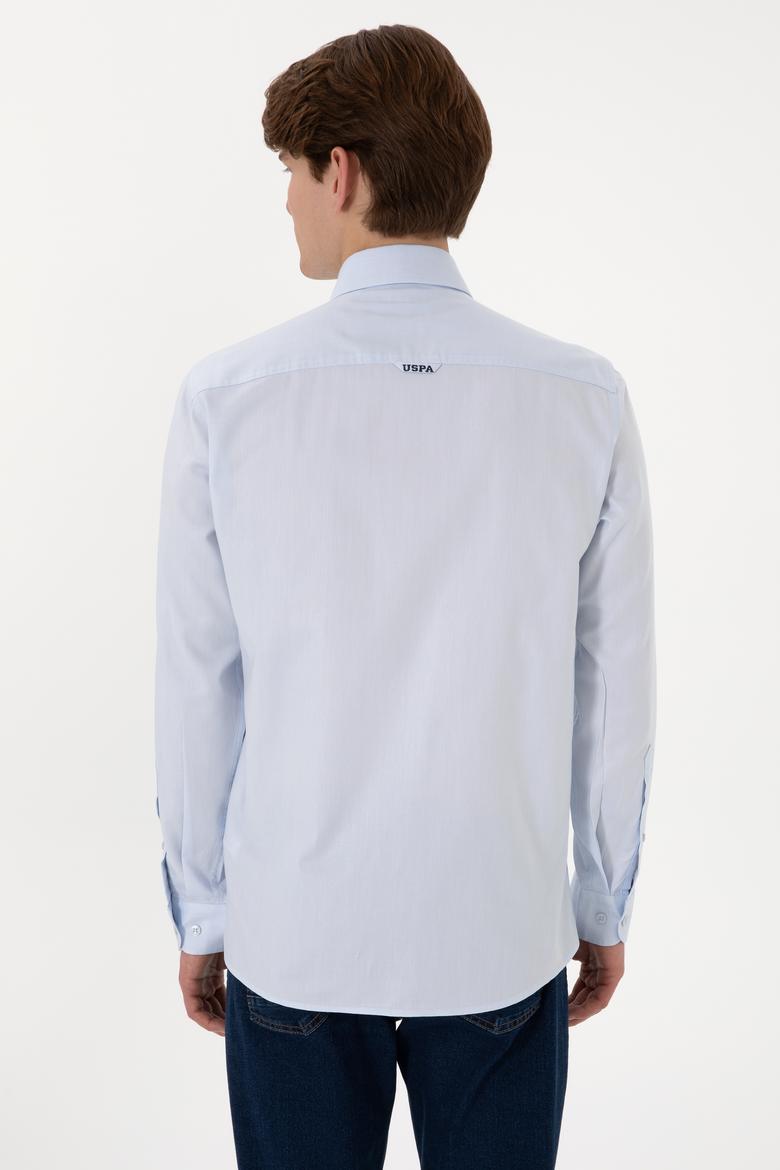 Erkek Açık Mavi Uzun Kollu Basic Gömlek - 50298001017
