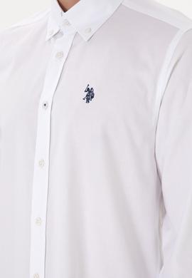 Erkek Beyaz Uzun Kollu Basic Gömlek - 50298001003