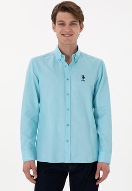 Erkek Aqua Uzun Kollu Basic Gömlek - 50298009038