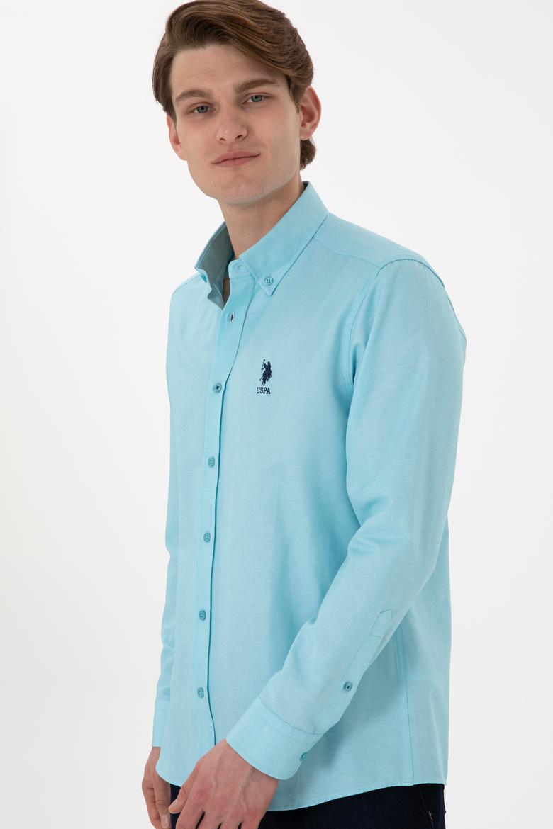 Erkek Aqua Uzun Kollu Basic Gömlek - 50298009038