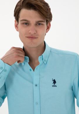 Erkek Aqua Uzun Kollu Basic Gömlek - 50298009038