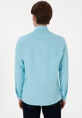 Erkek Aqua Uzun Kollu Basic Gömlek - 50298009038