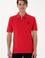 Erkek Regular Fit Polo Yaka Kırmızı Basic Tişört
