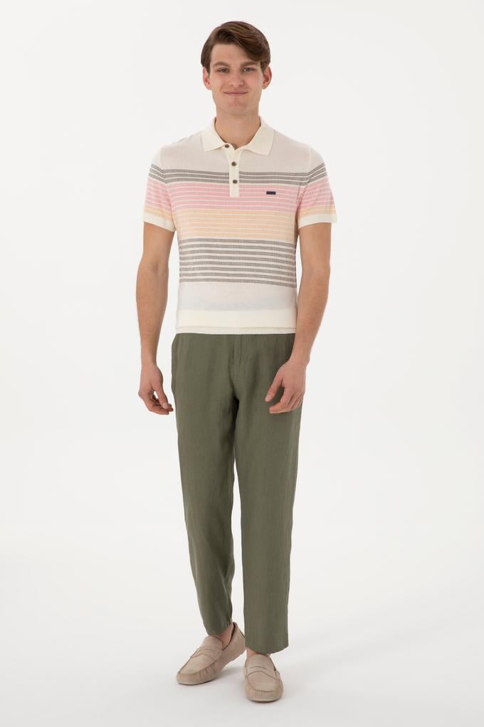 Erkek Koyu Haki Kanvas Pantolon