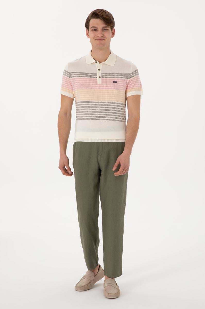 Erkek Koyu Haki Kanvas Pantolon