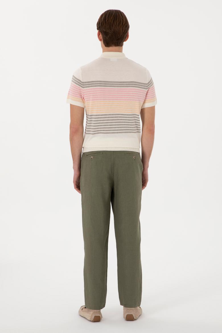 Erkek Koyu Haki Kanvas Pantolon - 50300193178