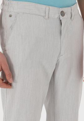 Erkek Açık Gri Kanvas Pantolon - 50300176400