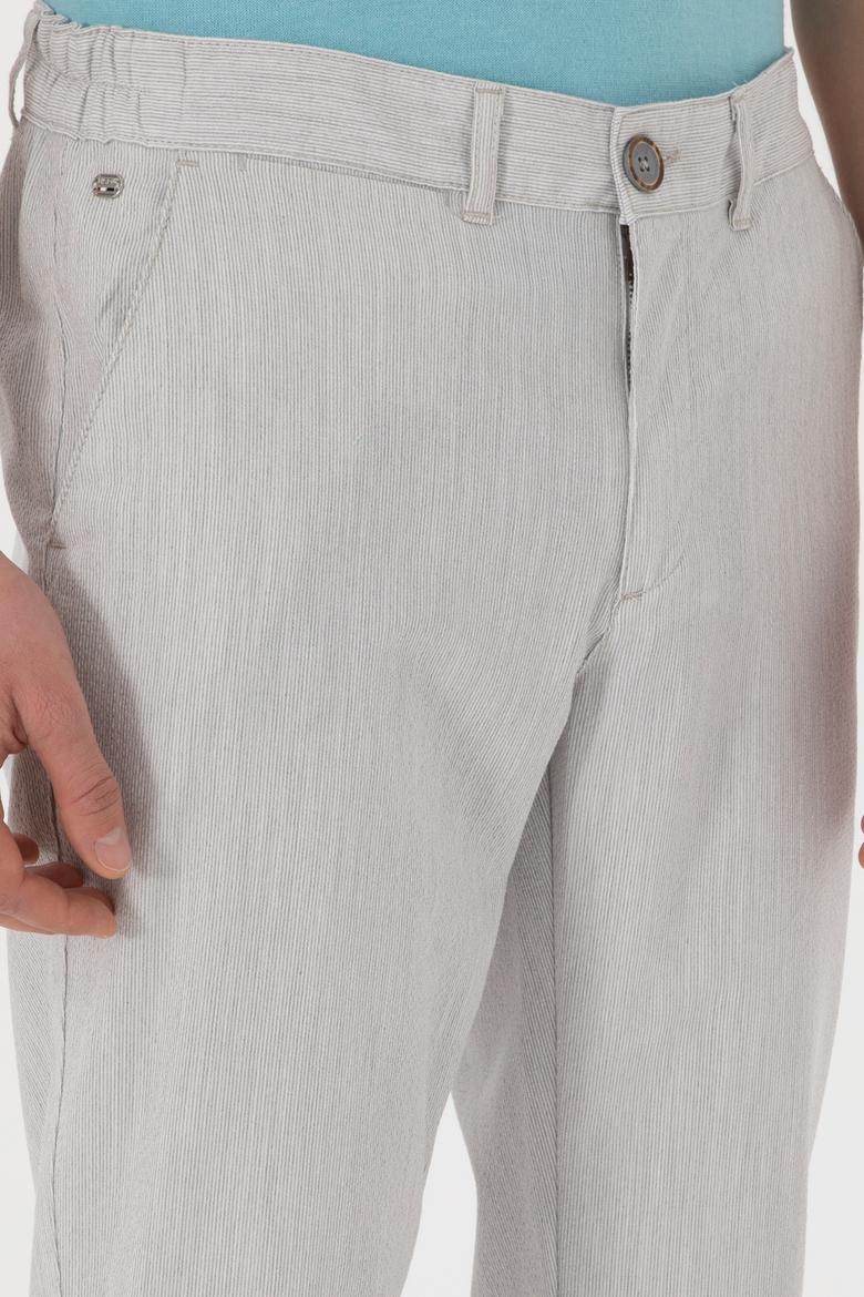 Erkek Açık Gri Kanvas Pantolon - 50300176400