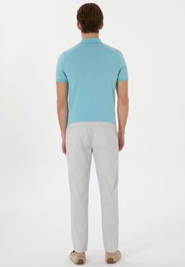 Erkek Açık Gri Kanvas Pantolon - 50300176400