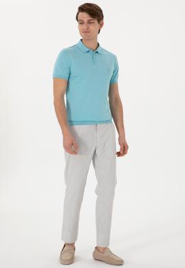 Erkek Açık Gri Kanvas Pantolon - 50300176400